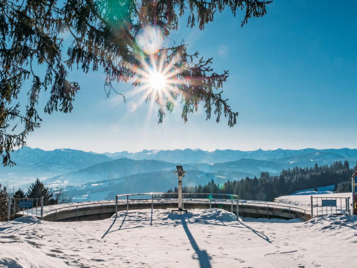 Blick auf Bregenzerwald im Winter
